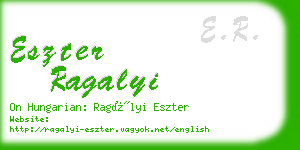 eszter ragalyi business card